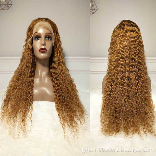 Eli Burgundy 99J Blonde Ginger Orange Curly Wigs , Lace Front Human Hair Wigs For Black Women, HD Lace Highlight  Lace Front wig